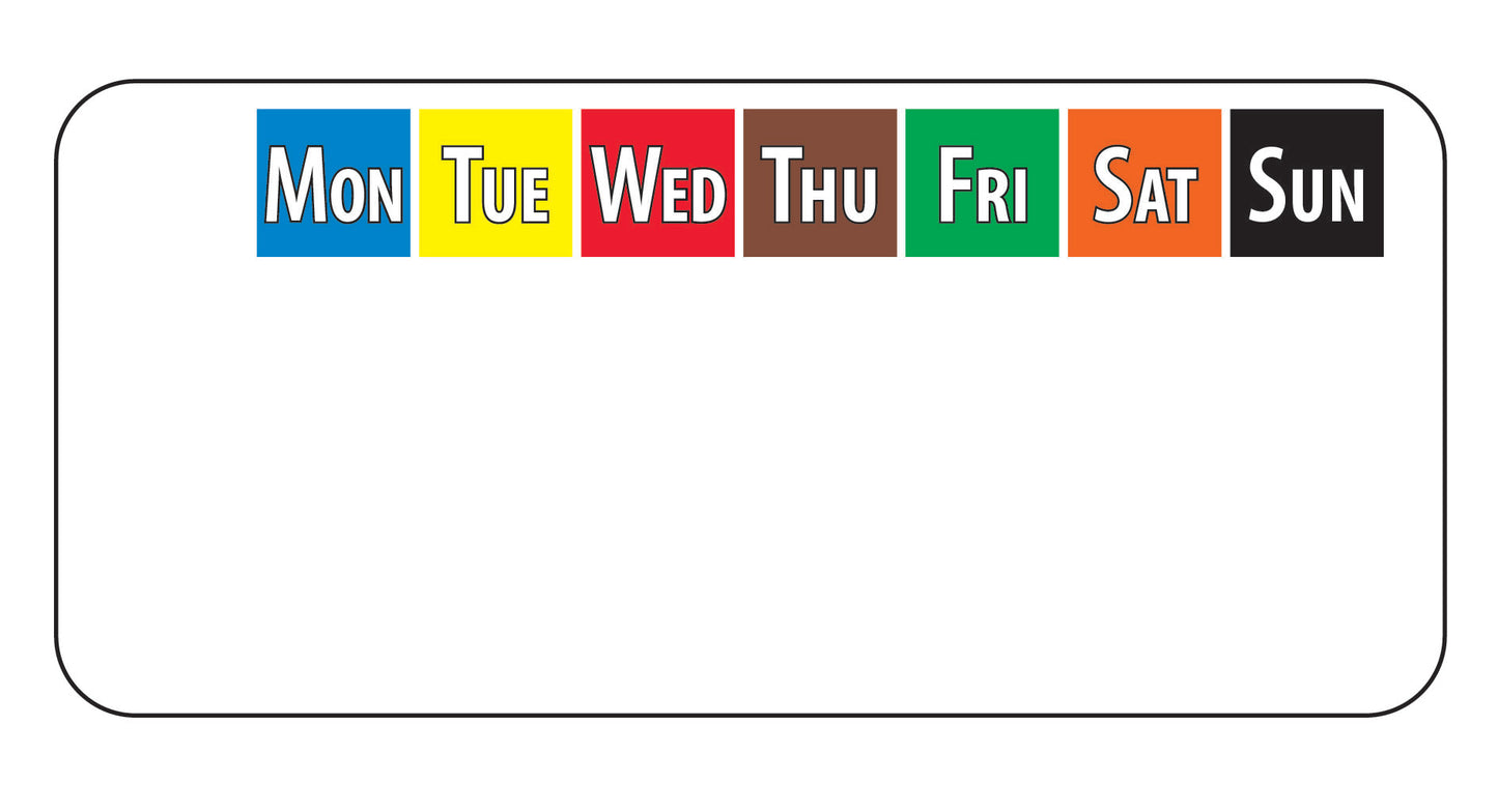 2.25" x 1" Durable Printer Label (7 color)