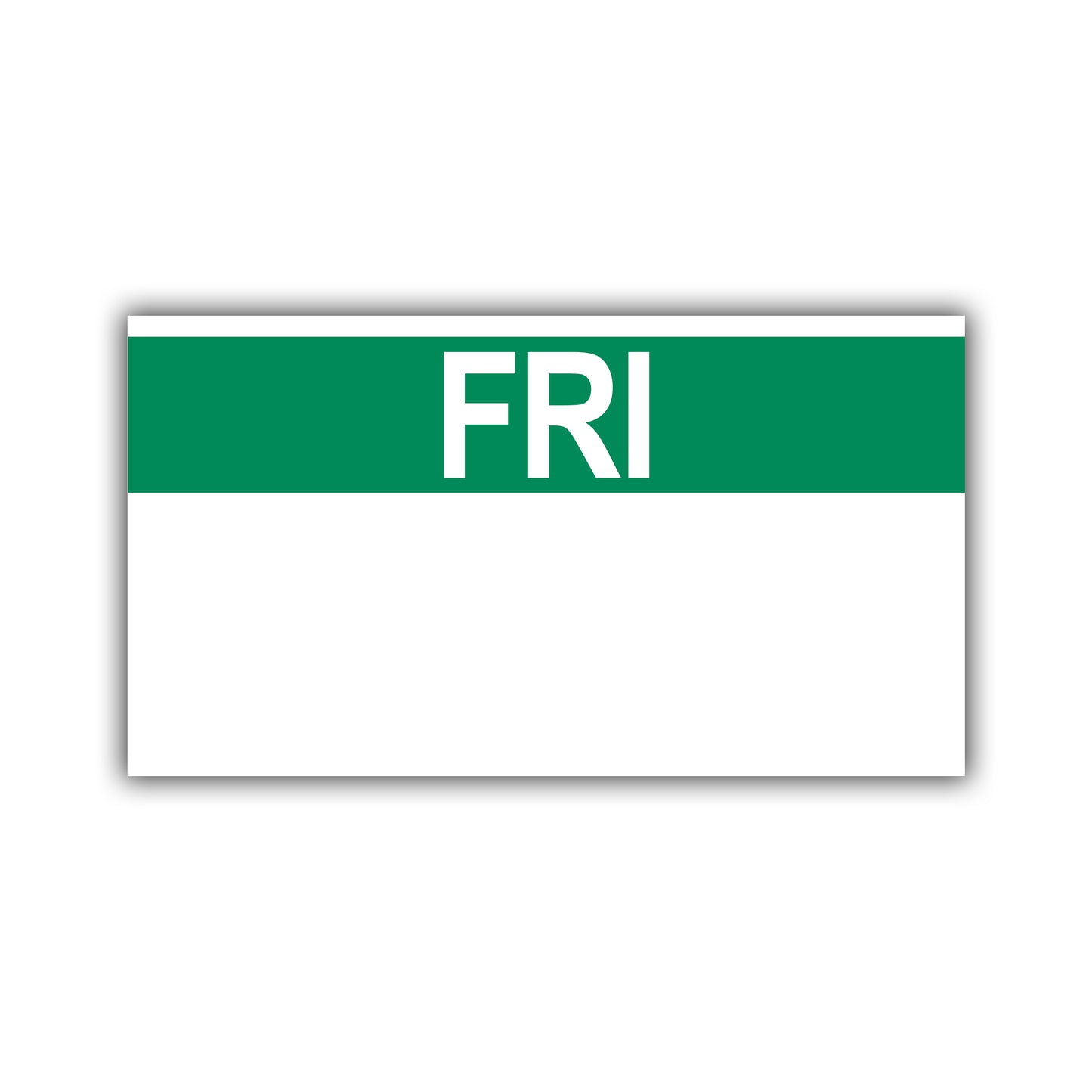 Friday (for Paxar Single Line Date Labeler)