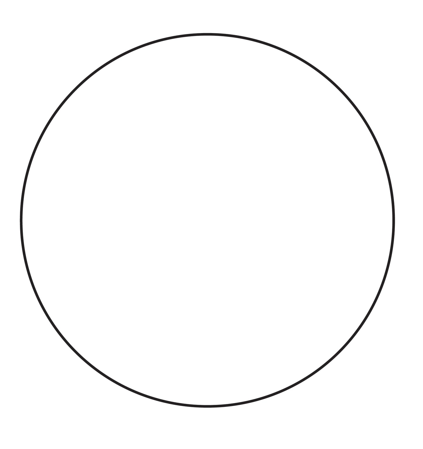 Blank (No Print) 1" Cold Temperature Circle Label