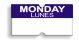 Monday - Lunes (for Towa Single Line Date Labeler)