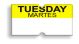 Tuesday - Martes (for Towa Single Line Date Labeler)