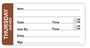 Thursday - Jueves 4" x 2" Removable Day of the Week Prep Date Labels®