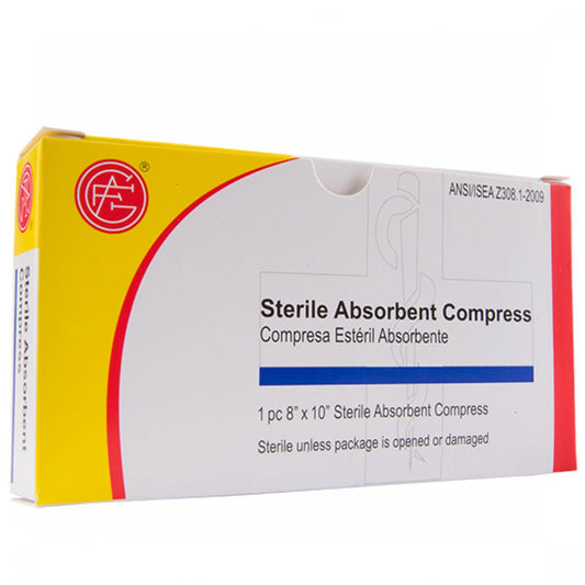 Absorbent Gauze Compress, 8” x 10”, 1 pc per box