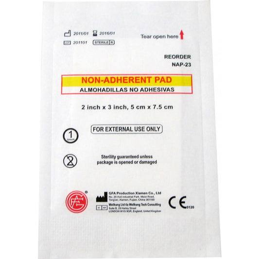 Non-Adherent Sterile Gauze, 2"x3", 5/Bag