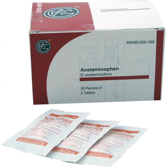Acetaminophen, Pkg/2, Box of 50 *Temporarily delayed due to manufacturer*