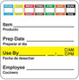 2" x 2" Durable 7 Day 7 Color Shelf Life Date Label®