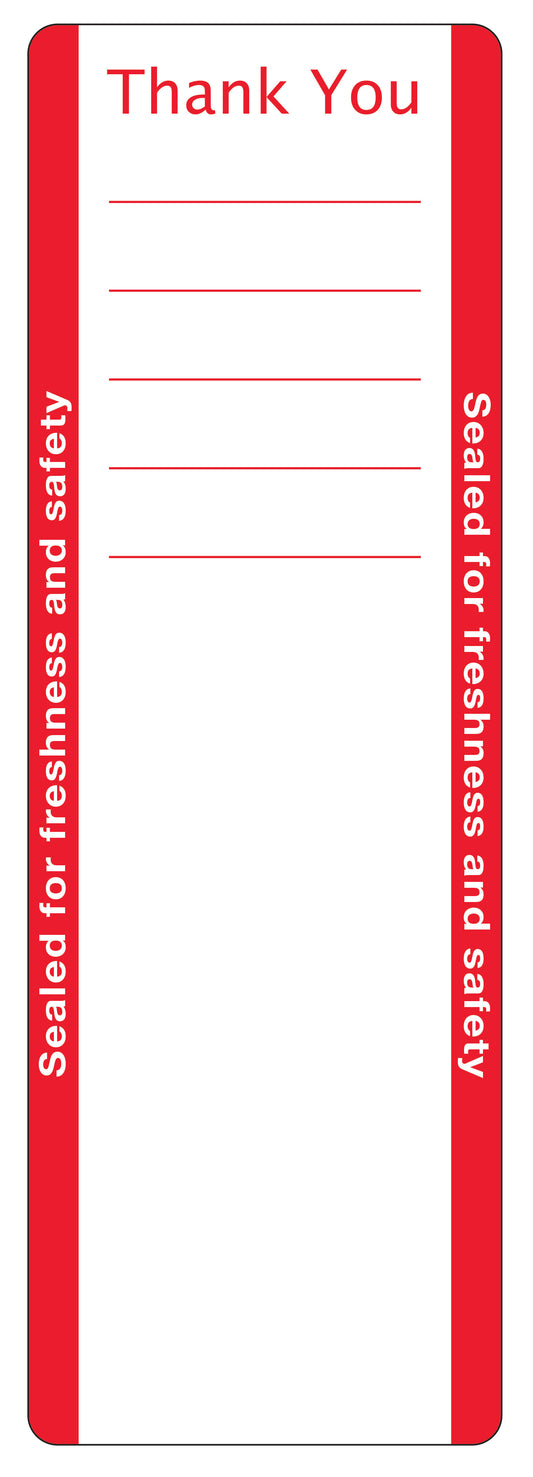 Tamper Indicating Label w-slits  Thank You