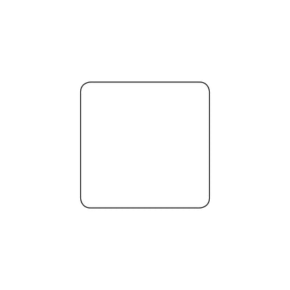 1" x 1" blank Durable Label