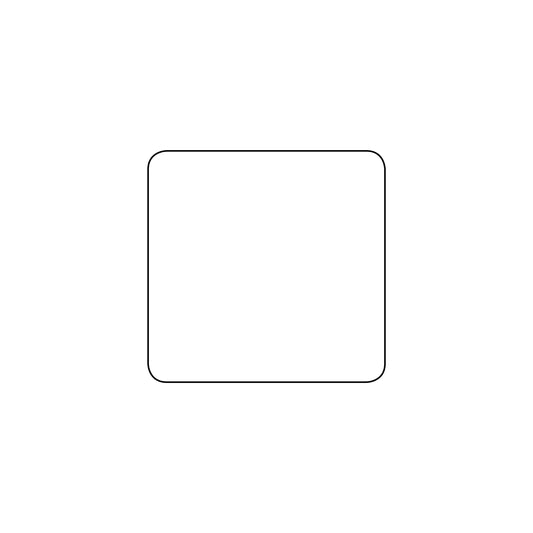 1" x 1" blank Durable Label