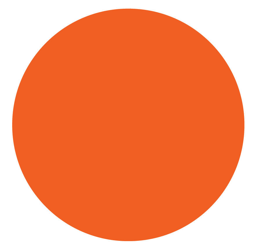 1" Ultra Removable Color Coded Date Label (orange)
