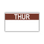 Thursday (for Paxar Single Line Date Labeler)