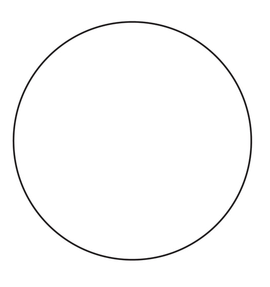 Blank (No Print) 1" Cold Temperature Circle Label