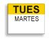 Tuesday - Martes (for Paxar Double Line Date Labeler)