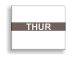 Thursday (for Paxar Double Line Date Labeler)
