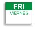 Friday - Viernes (for Paxar Double Line Date Labeler)