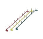 Colored Brush Rack 17"