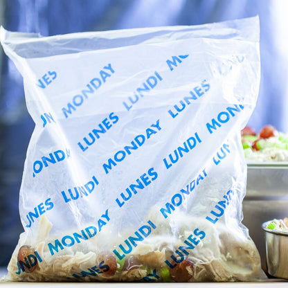 Monday - Lunes 8.5" x 8.5" Color Coded Portion Bag