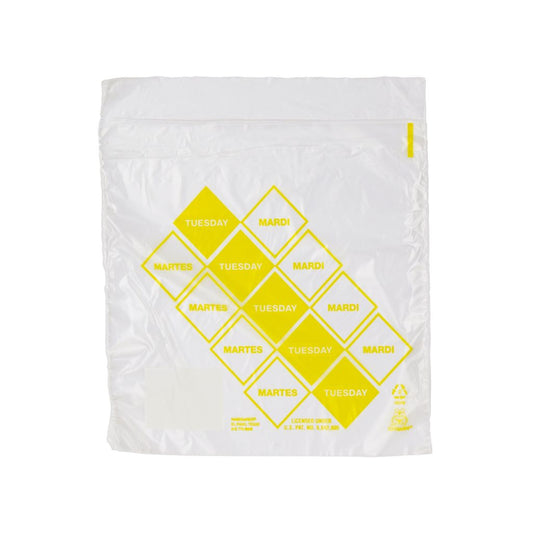 Tuesday - Martes 6.5" x 7" Color Coded Portion Bag