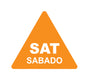 Saturday - Sabado .75" Dissolvable Date Label