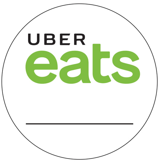 Tamper Indicating Label w-slits  UBER EATS